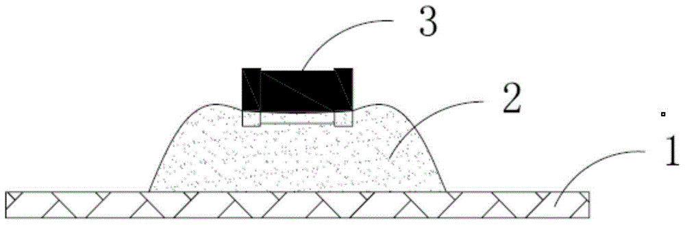 SMD type passive electronic component mounting structure and method