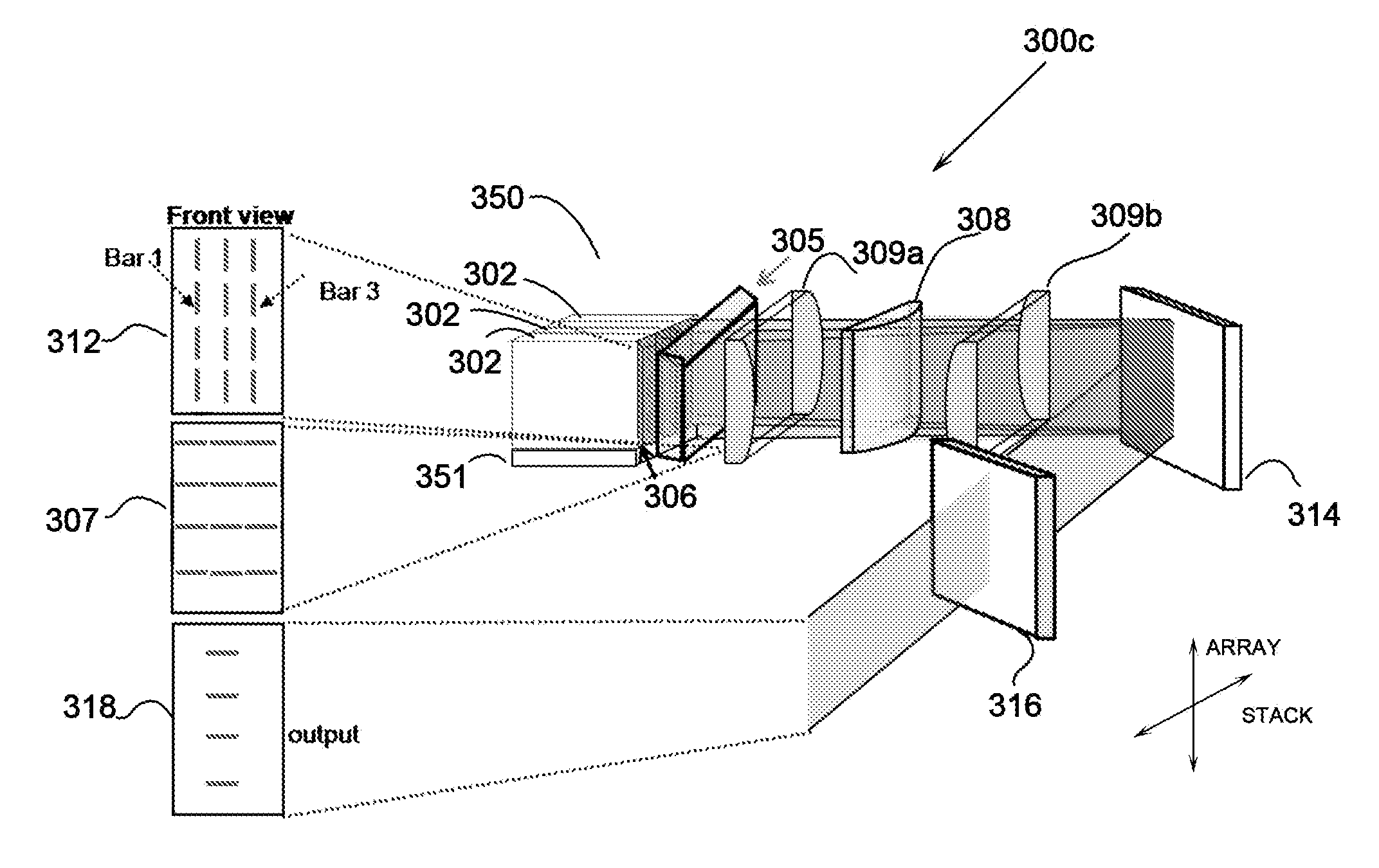 Selective Repositioning and Rotation Wavelength Beam Combining System and Method