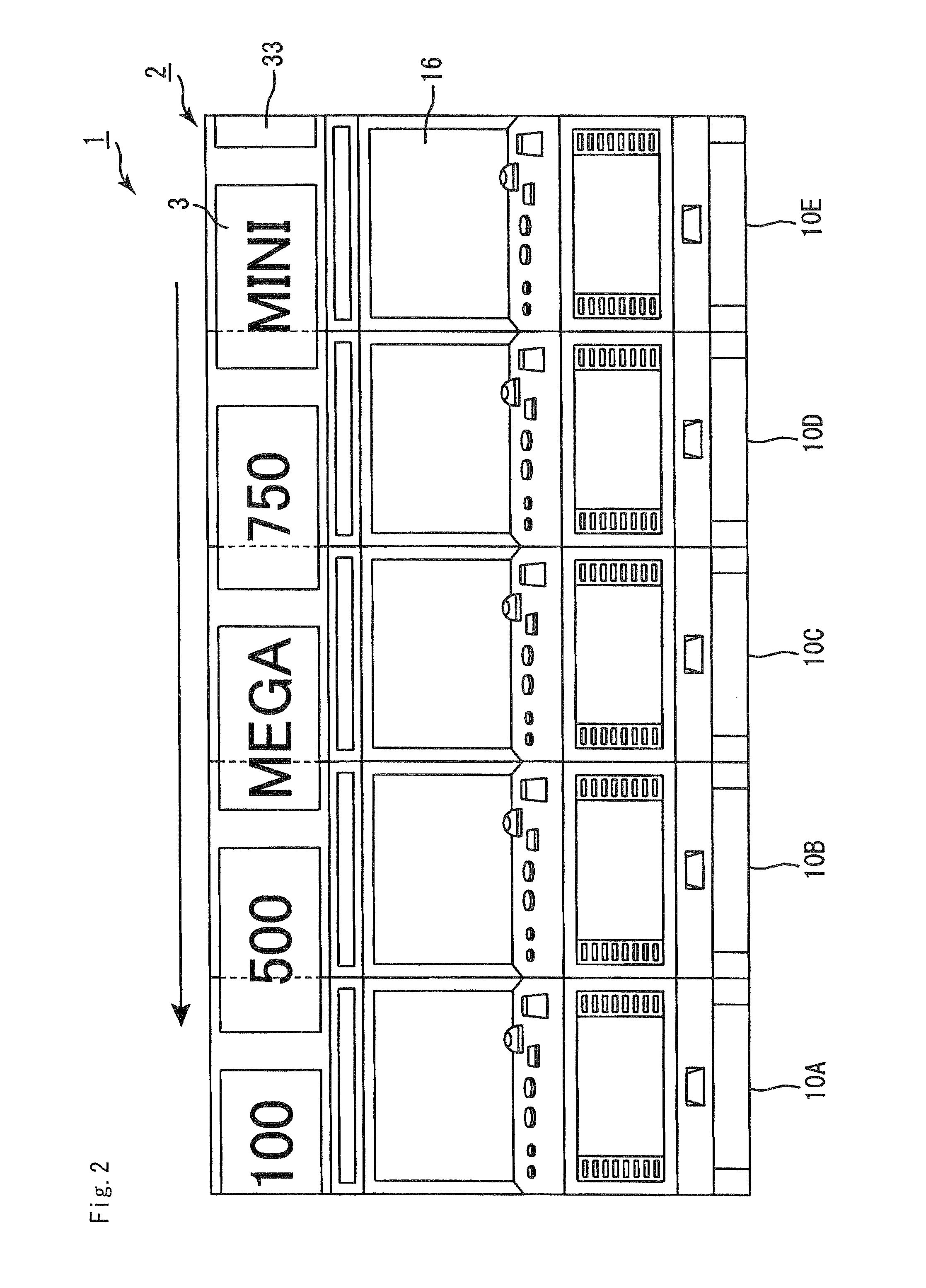 Gaming system comprising a plurality of slot machines and method for controlling gaming machine