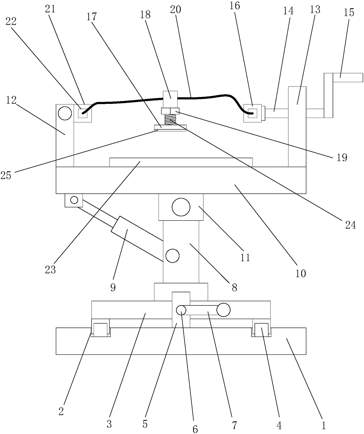 Accurate positioning assembling device for automobile part