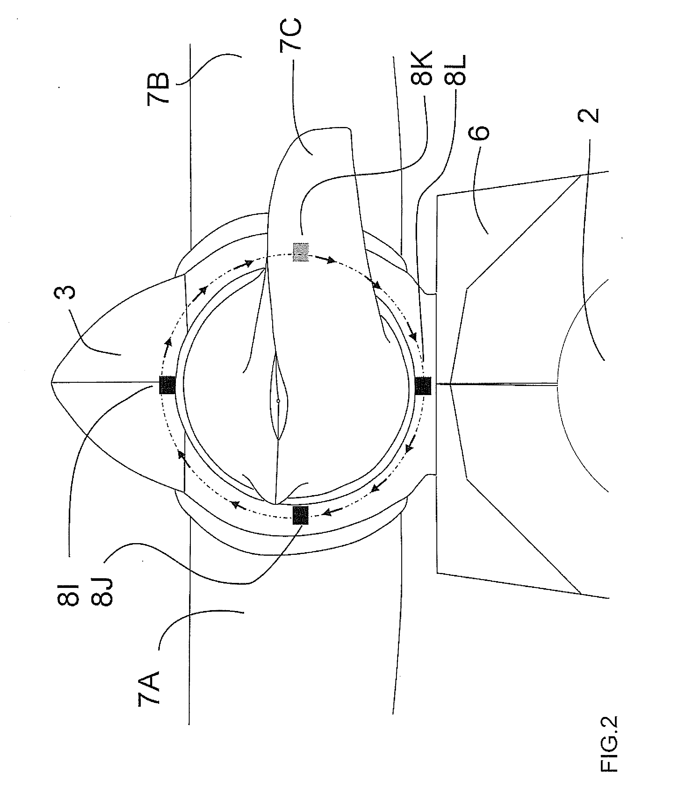 Method for Detecting Deflection of the Blades of a Wind Turbine