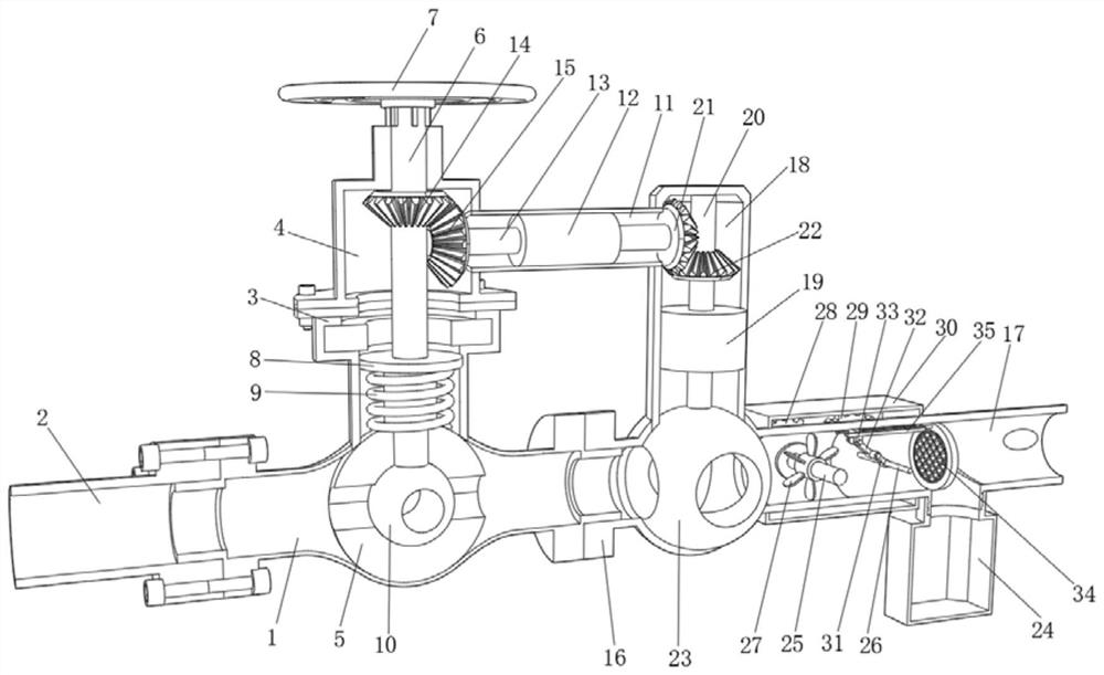 A metering pump device for swimming pools that facilitates flow control