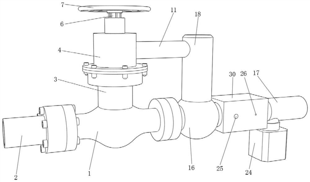 A metering pump device for swimming pools that facilitates flow control