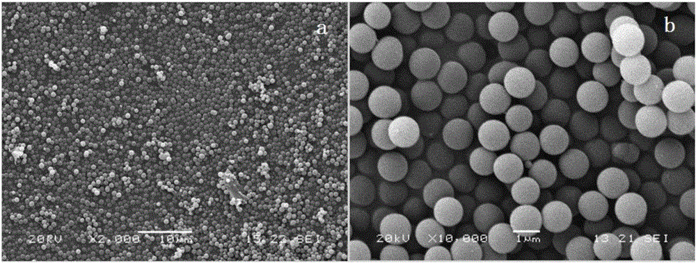 Preparation method for poly(melamine-formaldehyde) polymeric microsphere three-dimensional template material