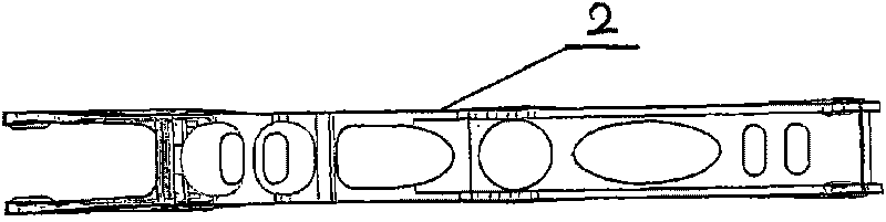 Two-section type inline-skating bracket