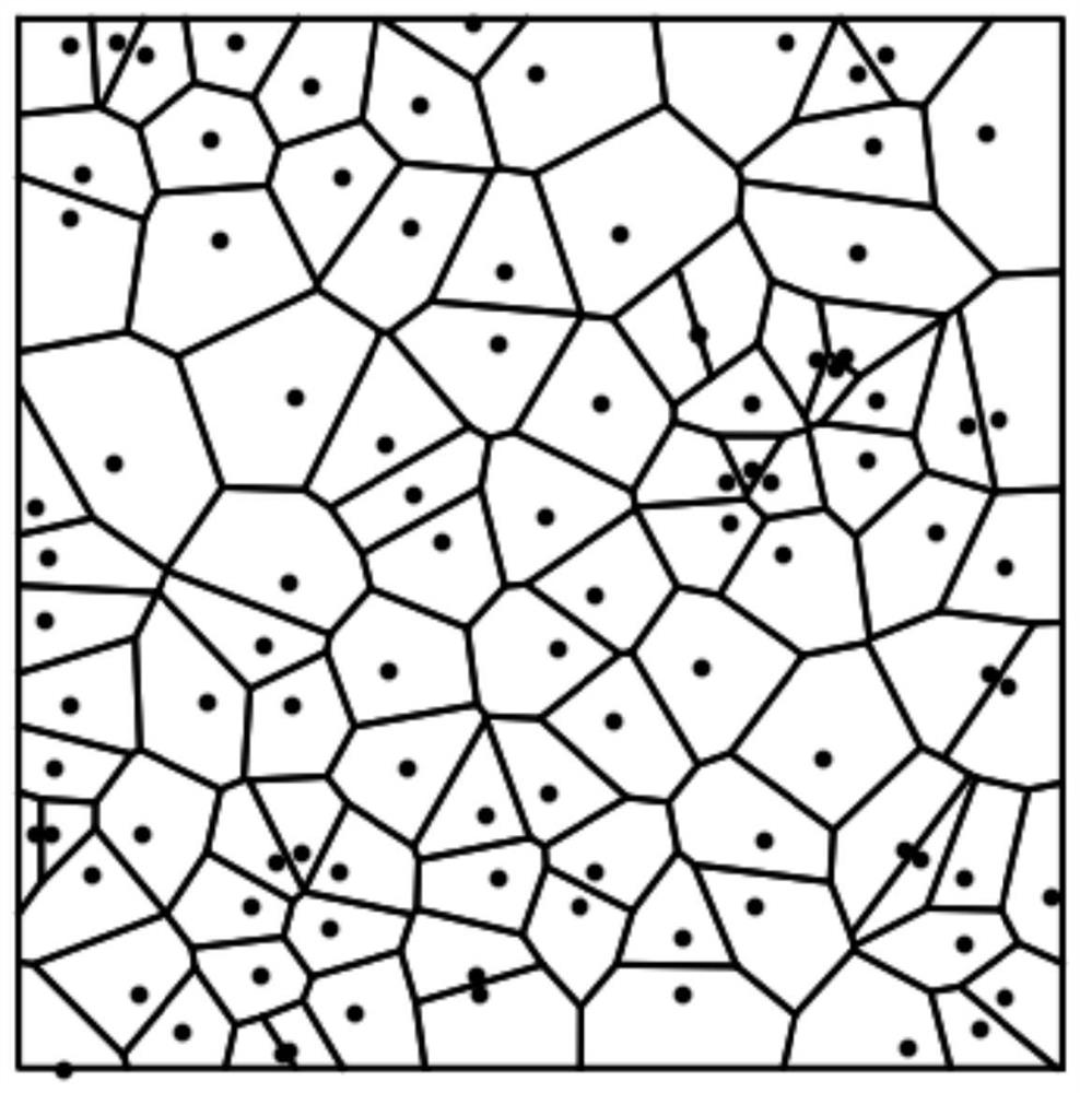 Method for constructing high-stone-content soil-stone mixture model based on Voronoi diagram