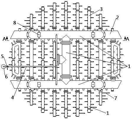 A method for evenly distributing sulfuric acid and its acid divider