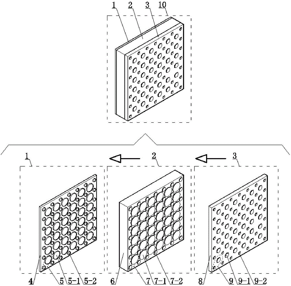 A modular multi-layer composite acoustic voltage metamaterial