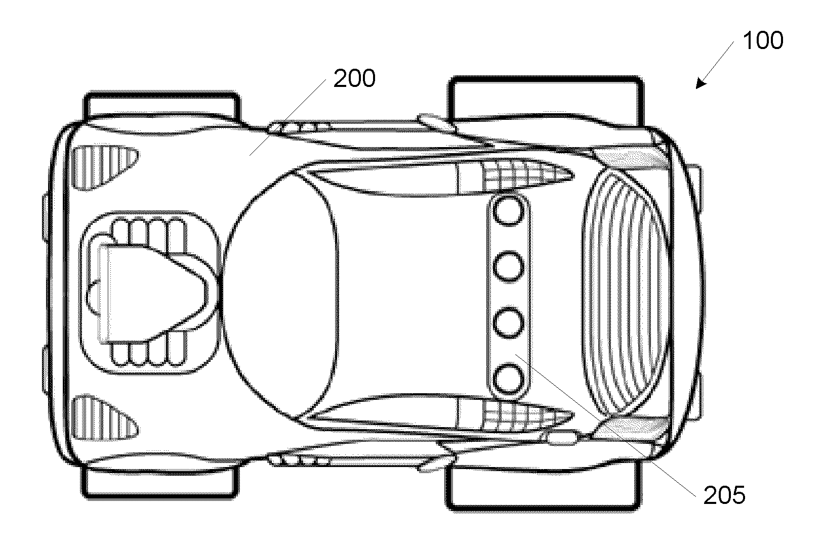 Apparatus, method, and computer program product for toy vehicle