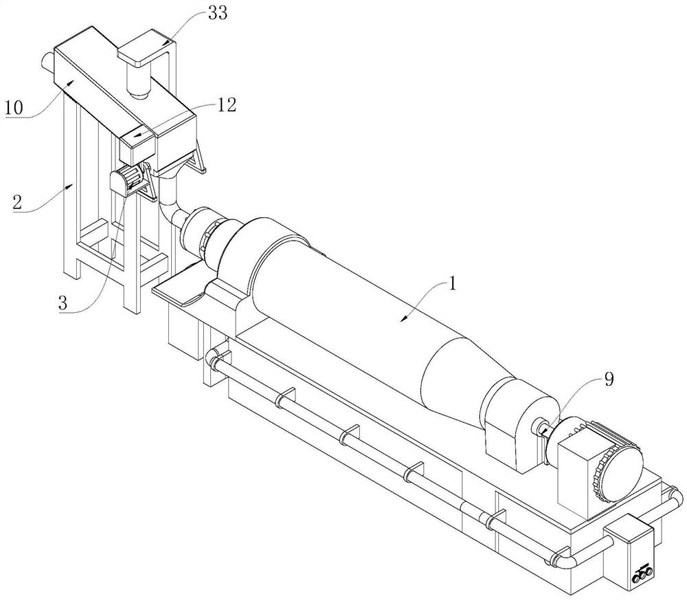 Experimental coke oven gas purification device