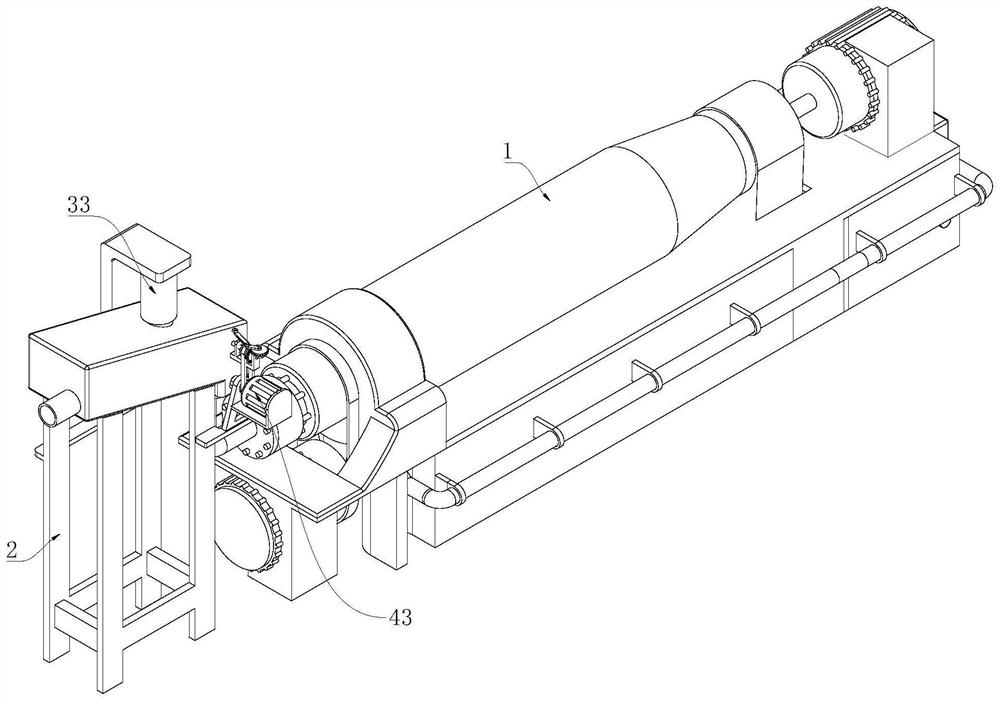 Experimental coke oven gas purification device