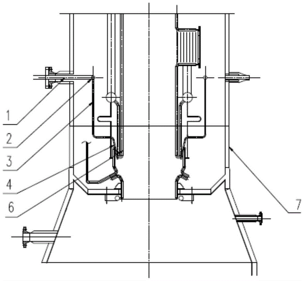 Soot blowing device and soot blowing method for entrained bed gasification furnace
