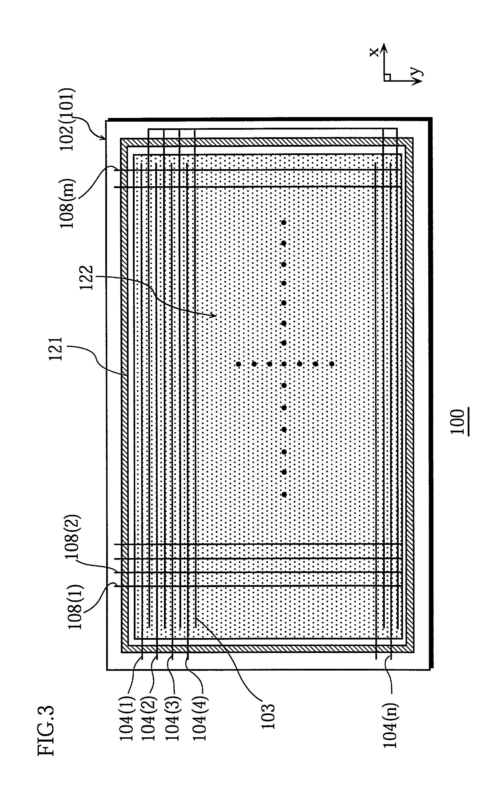Surface-discharge type display device with reduced power consumption