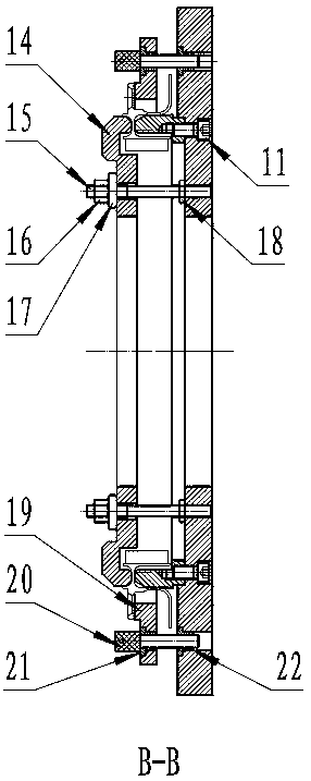 Auxiliary supporting clamp for thin-walled part edge and hole machining and working method of auxiliary supporting lamp