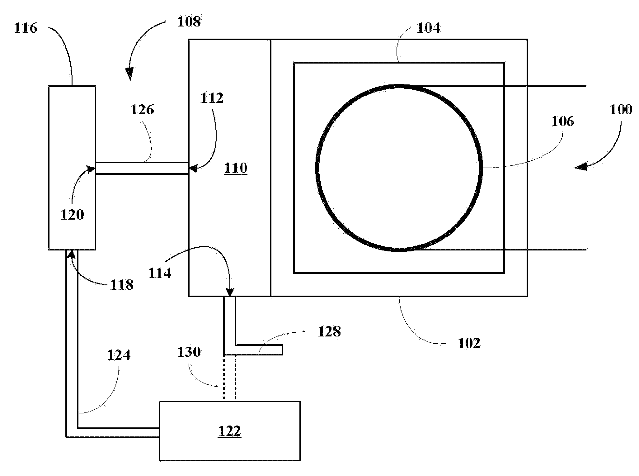 Cooling apparatus for microwave chromatography