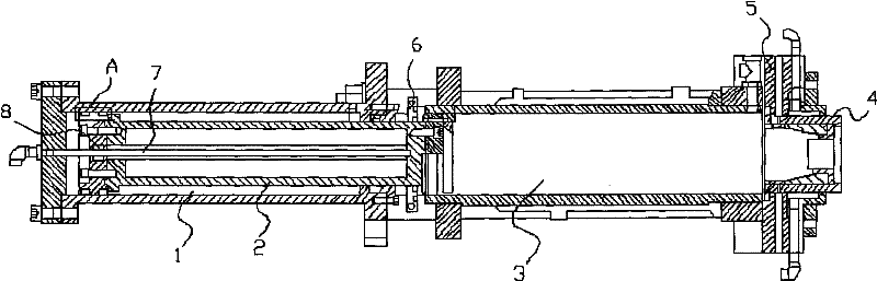 Extrusion mechanism of rubber mould preforming machine