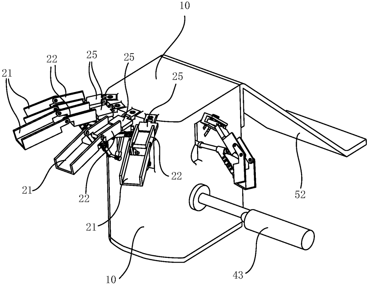 A finger function rehabilitation device with adjustable rod length