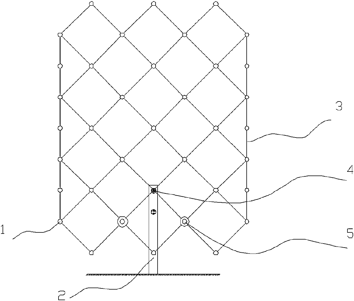 A foldable grille rudder surface