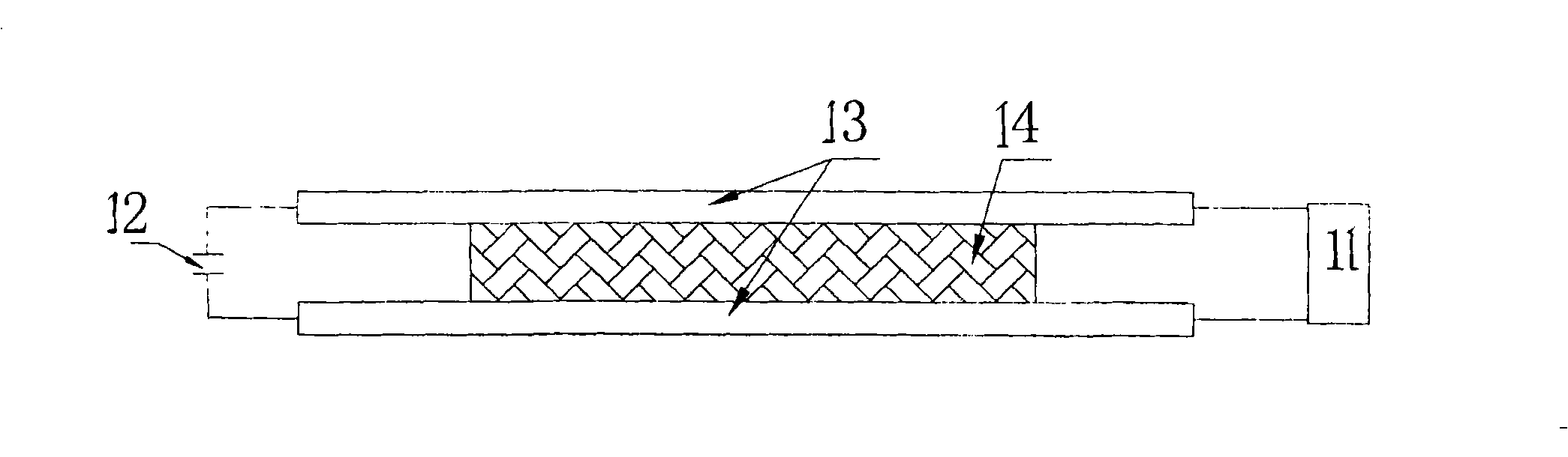 Line-type heat sensing fire detector with terminal capacitor