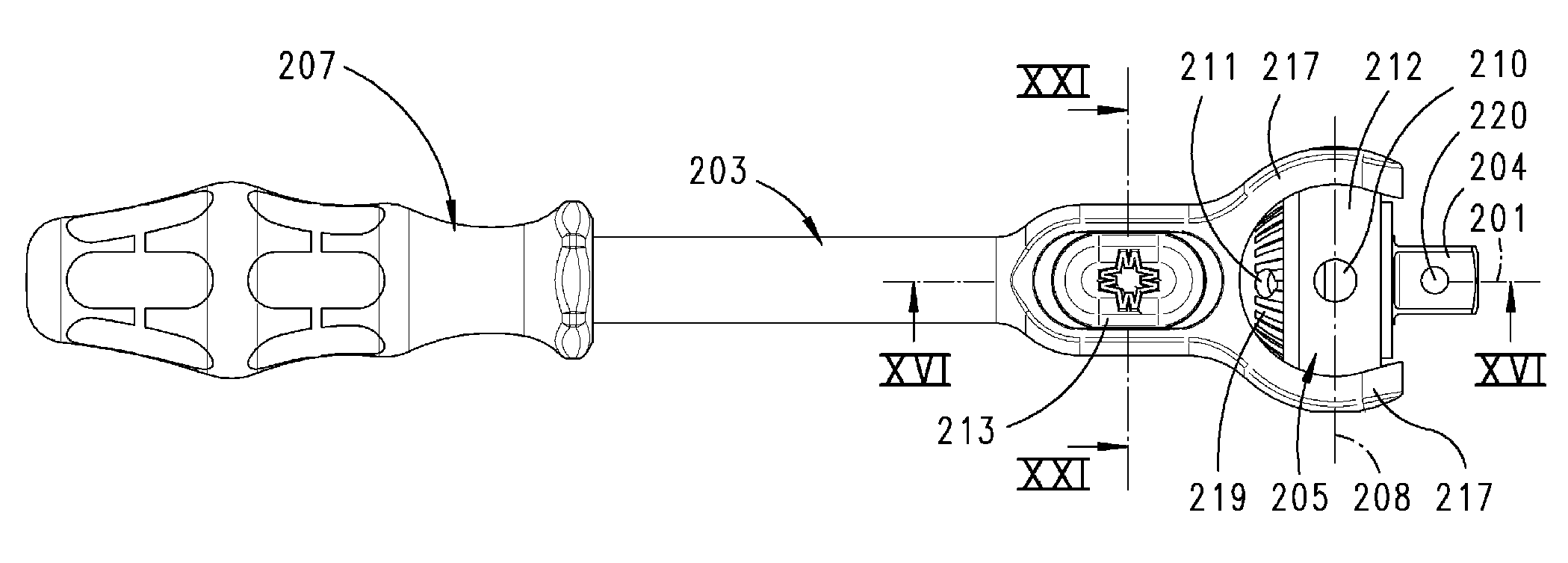 Screwdriving Tool With Free Wheel Gear