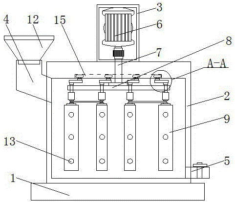 High-efficiency dye stirring device for textiles