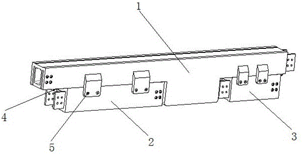 Foldable guide rail unit