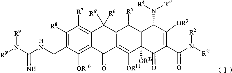 Guanidyl substitutional tetracycline derivative