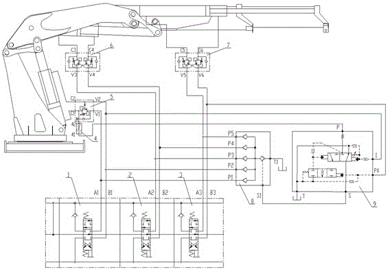 A terminal release type torque limiting valve and a hydraulic control torque limiting system equipped with the valve