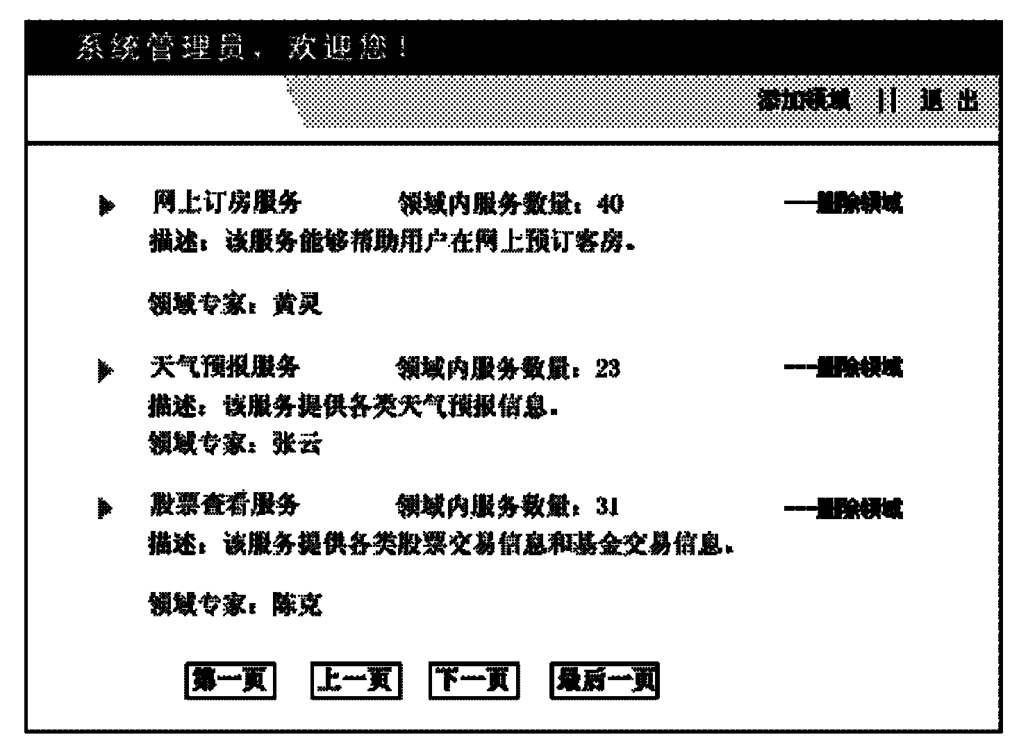 Service management system for multi-angle information feedback