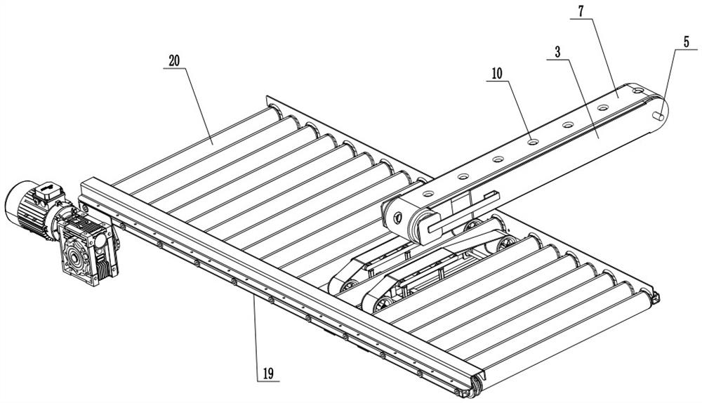 A pasta automatic conveying and placing machine