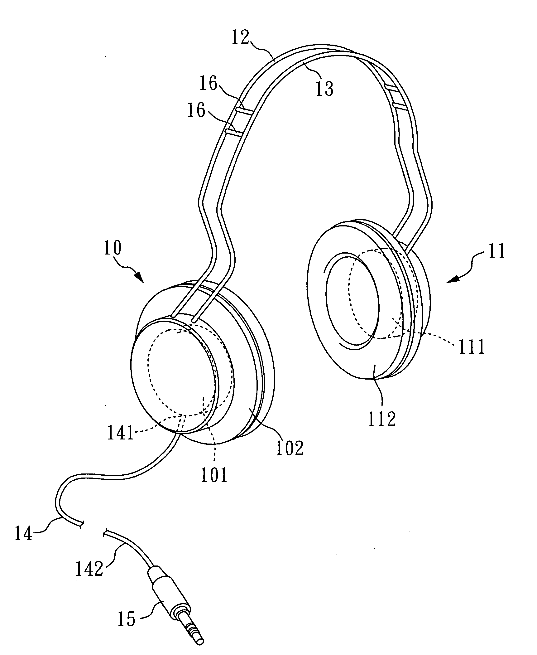 Headphone structure