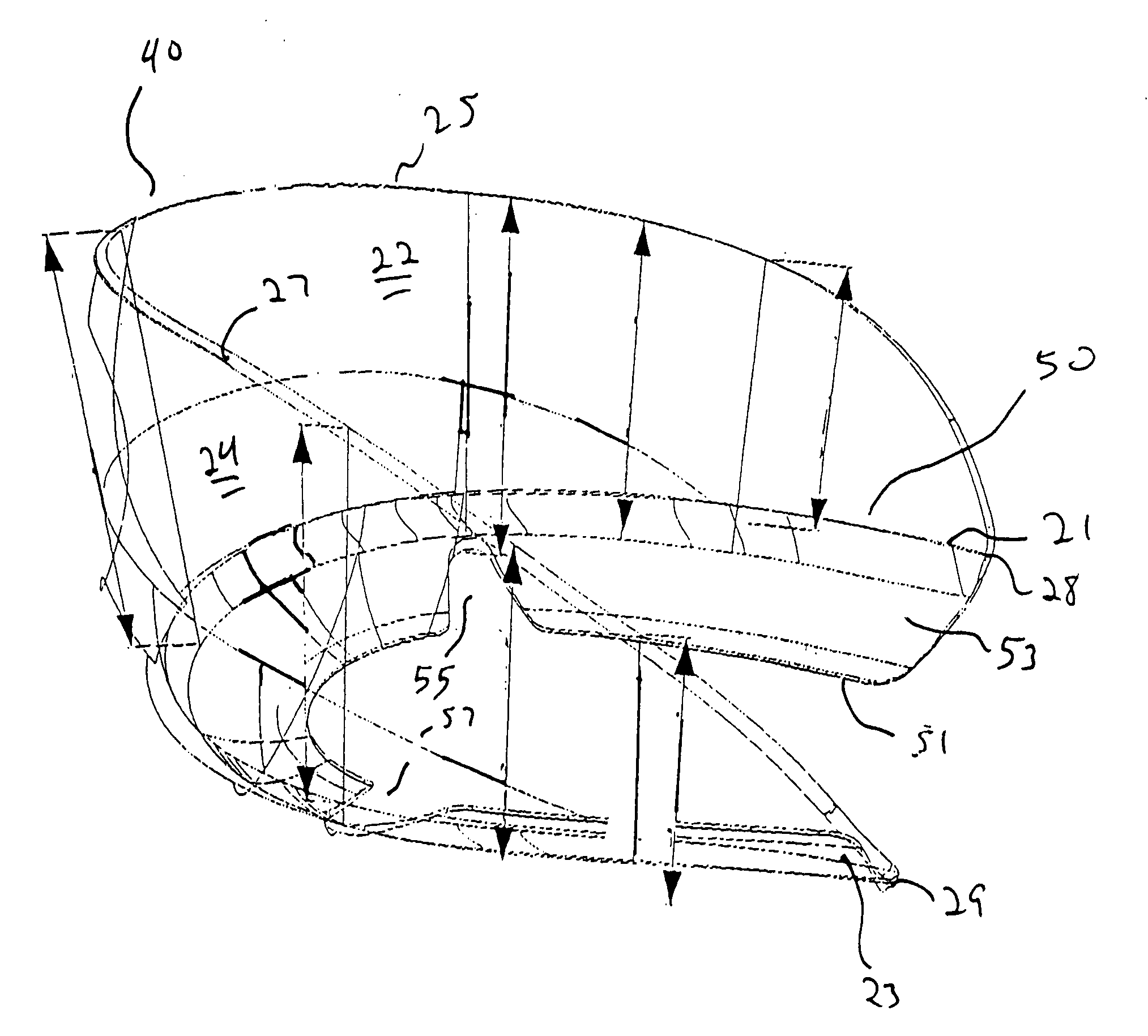 Pressure dissipating heel counter and method of making same
