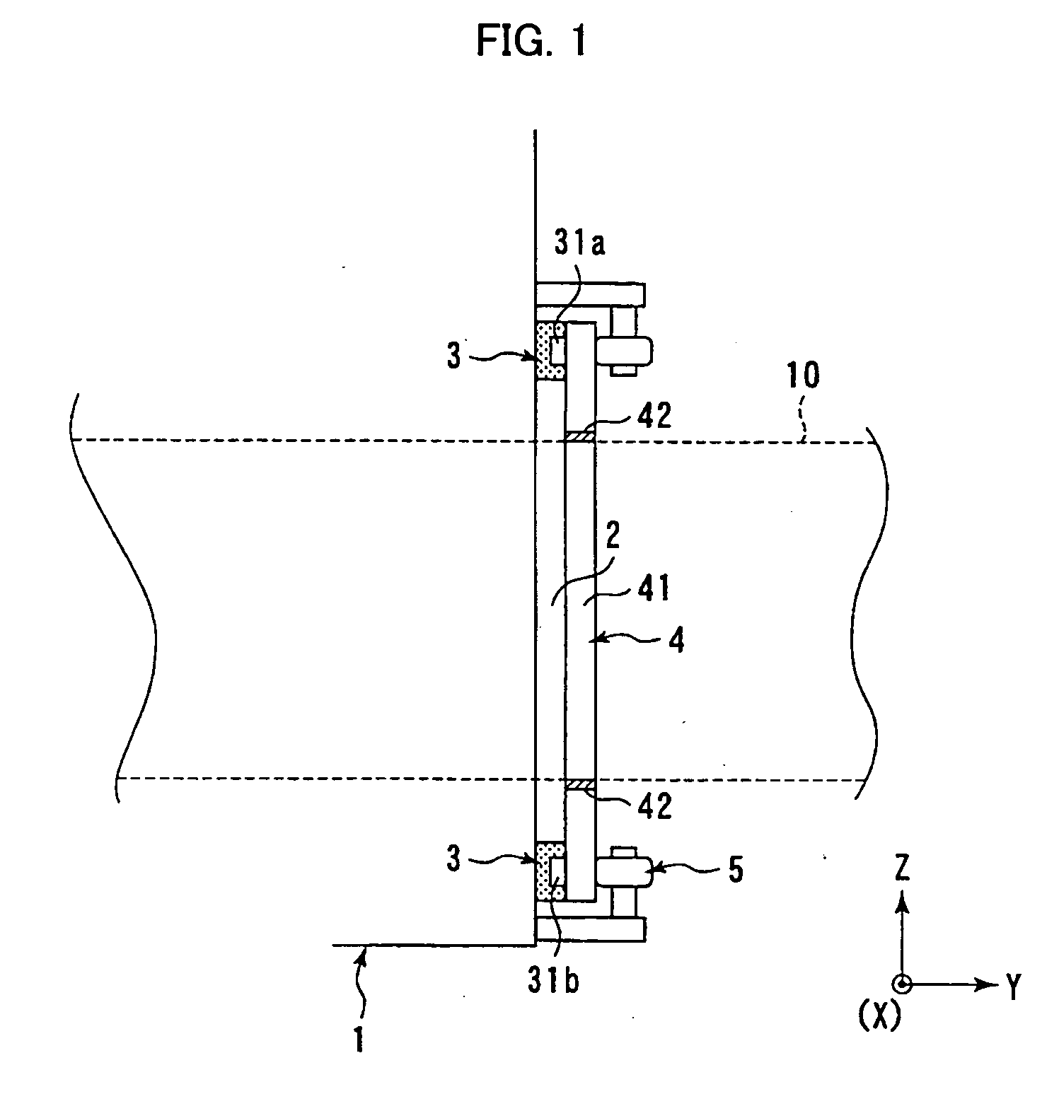 Seal structure for a wire-cut electric discharge machine