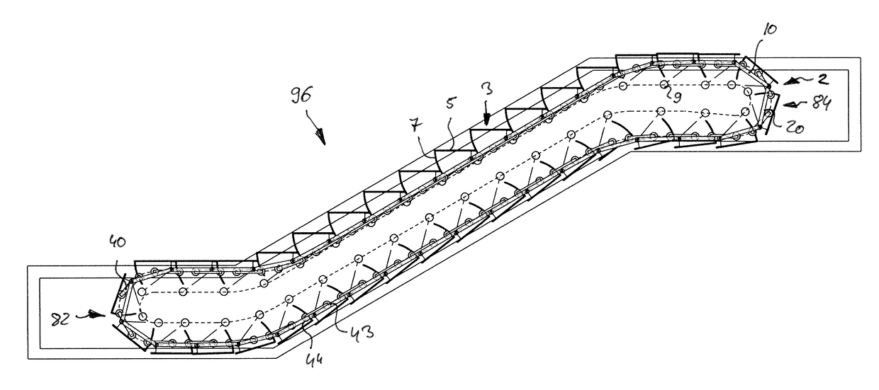 Drive chain and drive chain mechanism and conveyor comprising such a drive chain mechanism