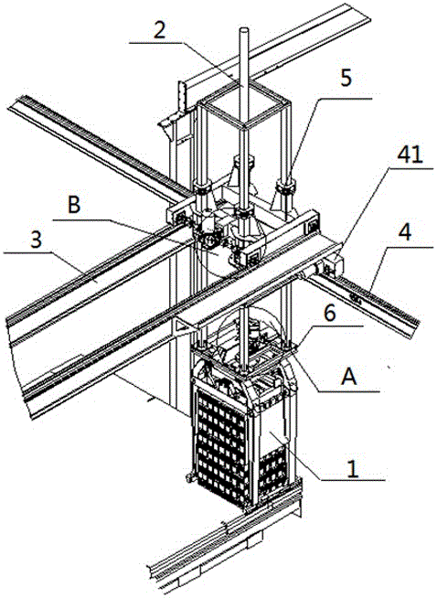 Crane brick holding machine
