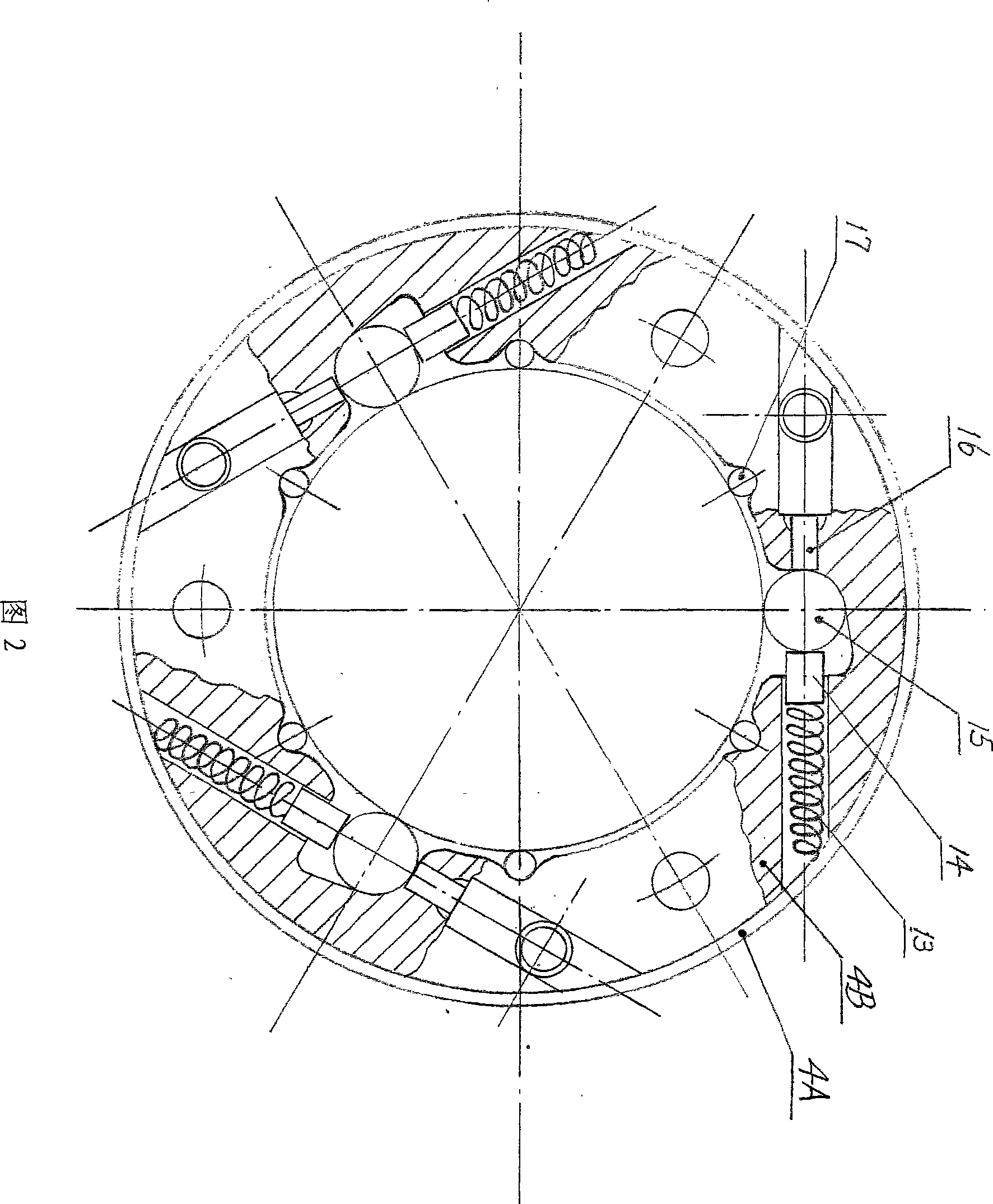 Overrunning clutch device used in vehicle