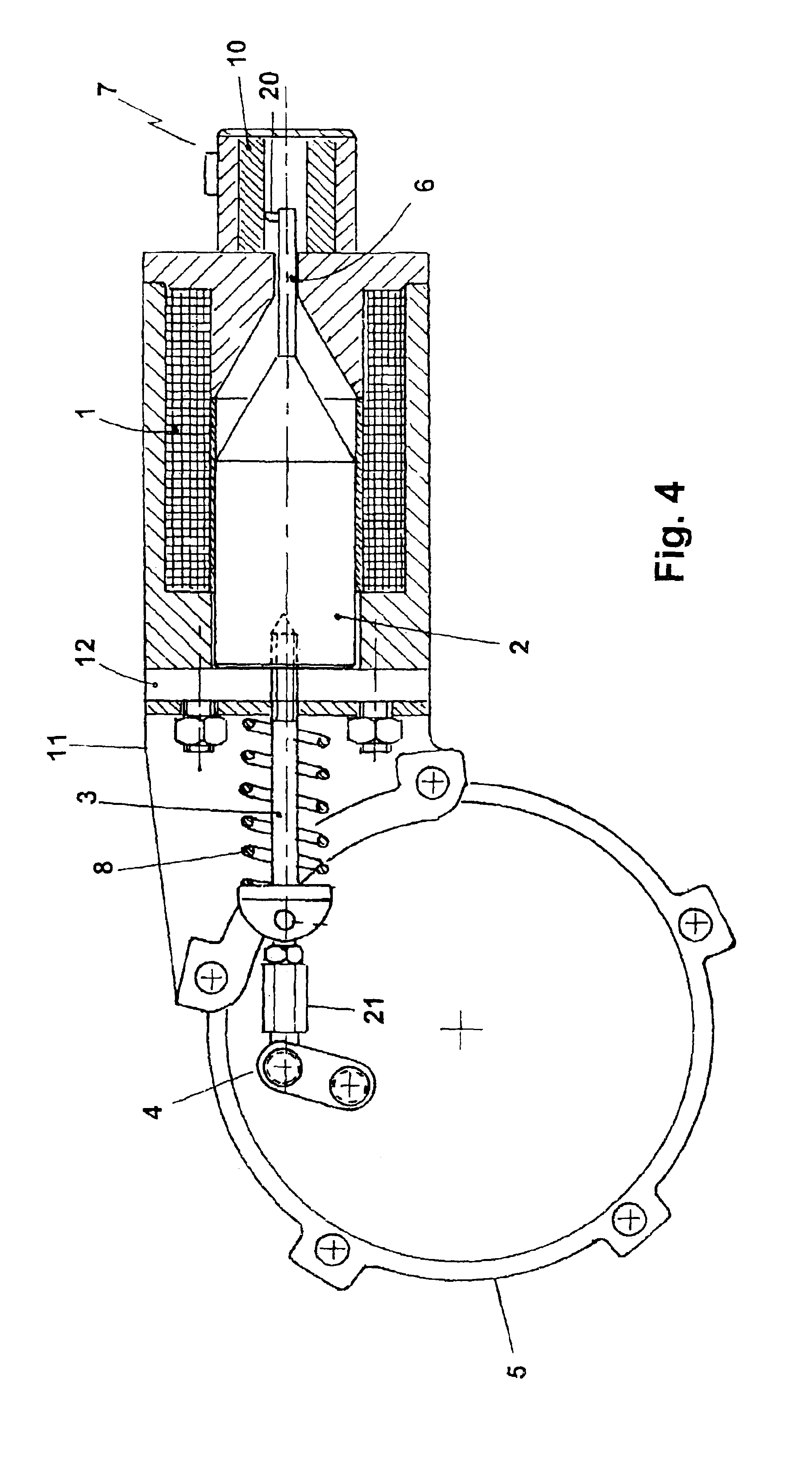 Electromechanical actuator for the regulation of the turbocharger of internal combustion engines