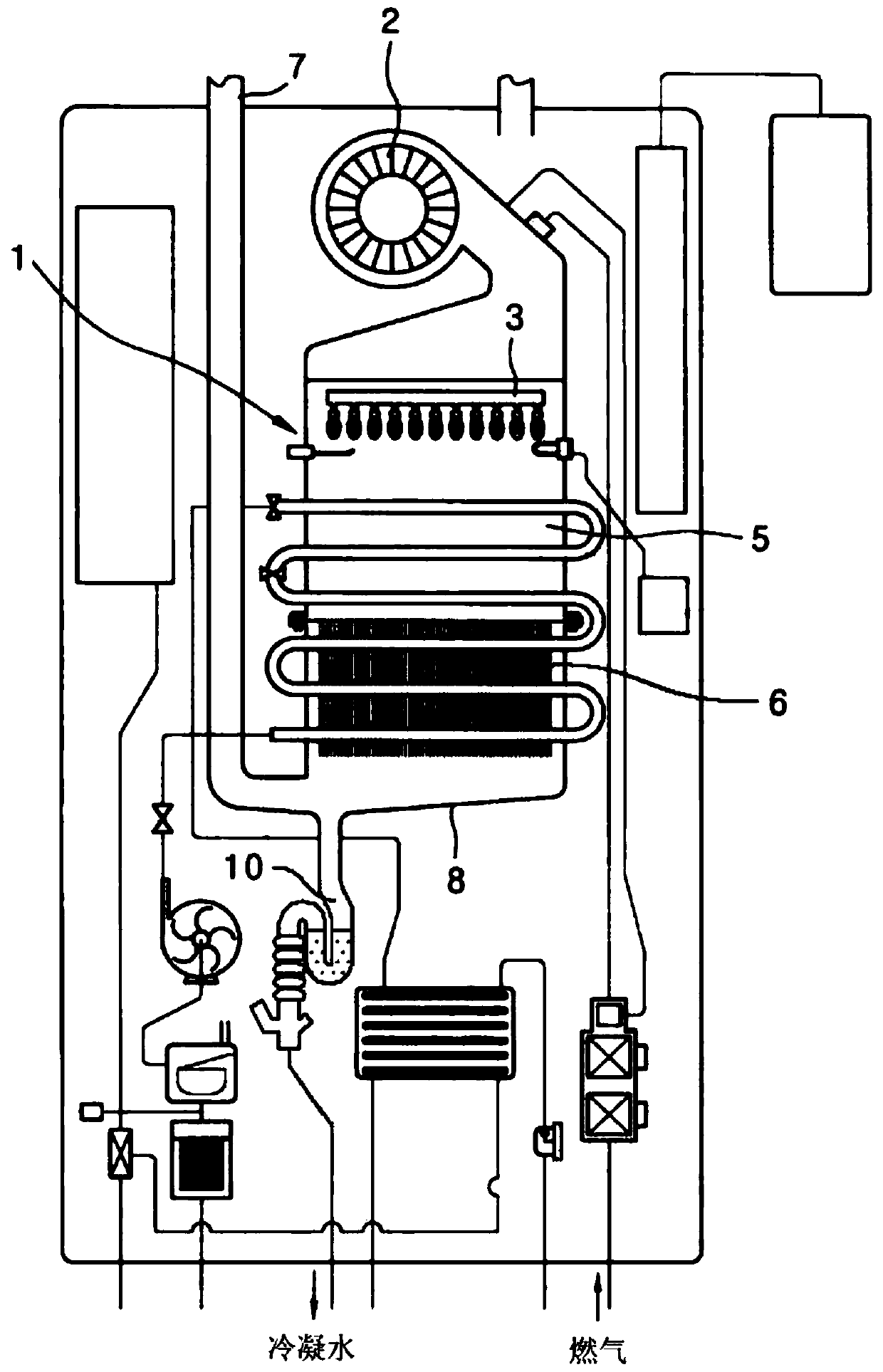 Hot-water storage boiler having both heat-quantity proportional control function and backflow prevention function