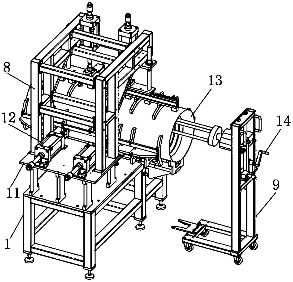 A positioning grinding device for internal pipeline processing of electronic products