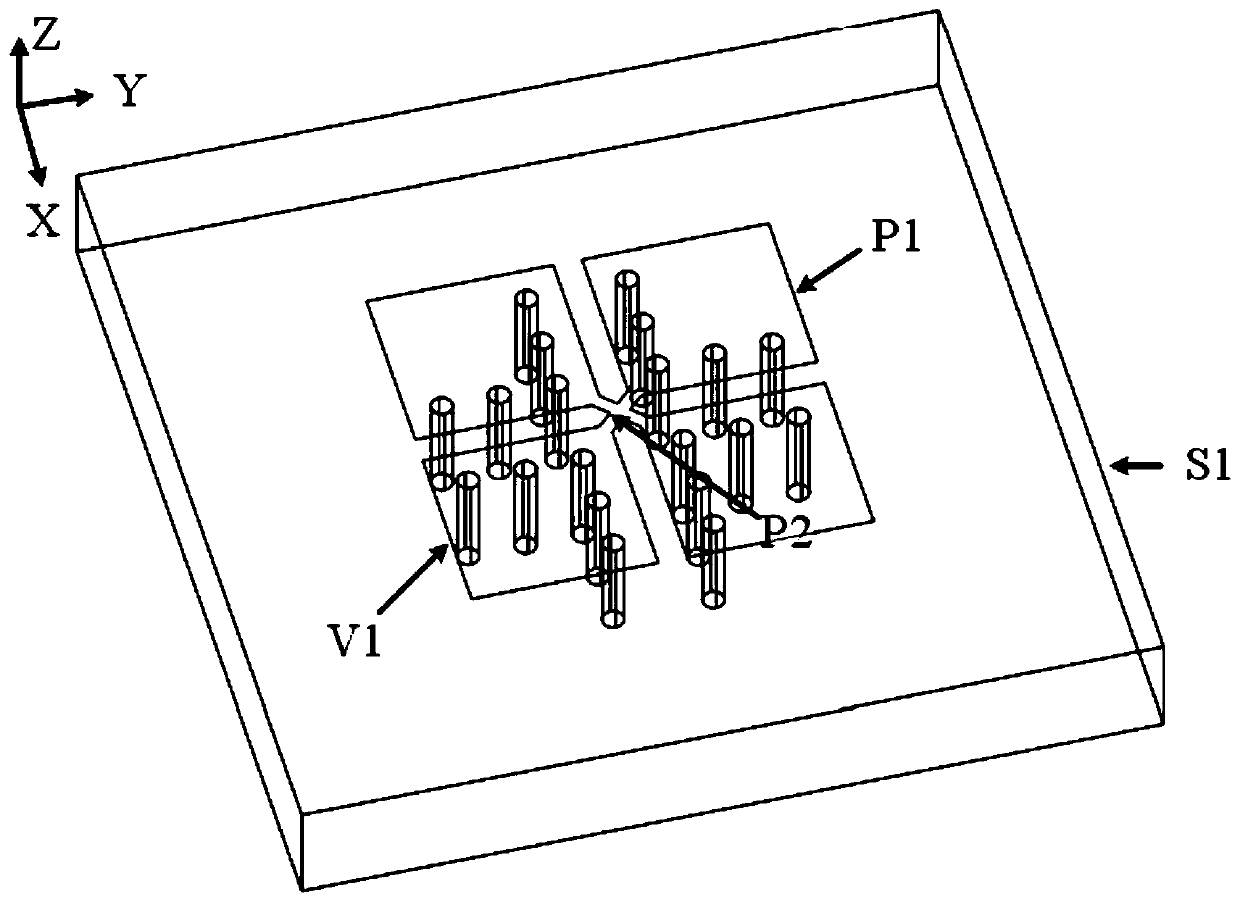Dual-polarized electromagnetic dipole antenna fed by millimeter-wave differential feeding
