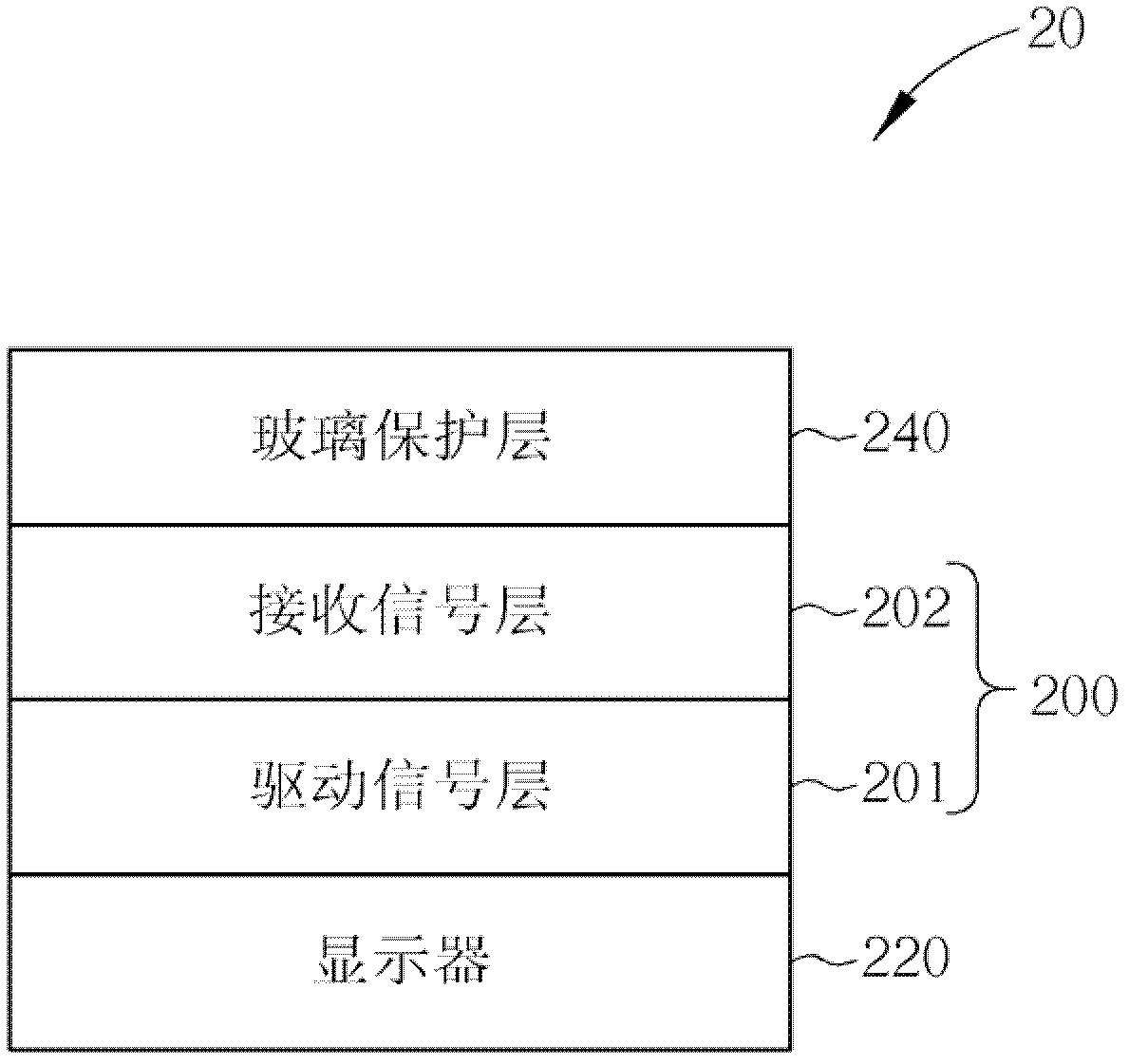 Capacitive touch display device