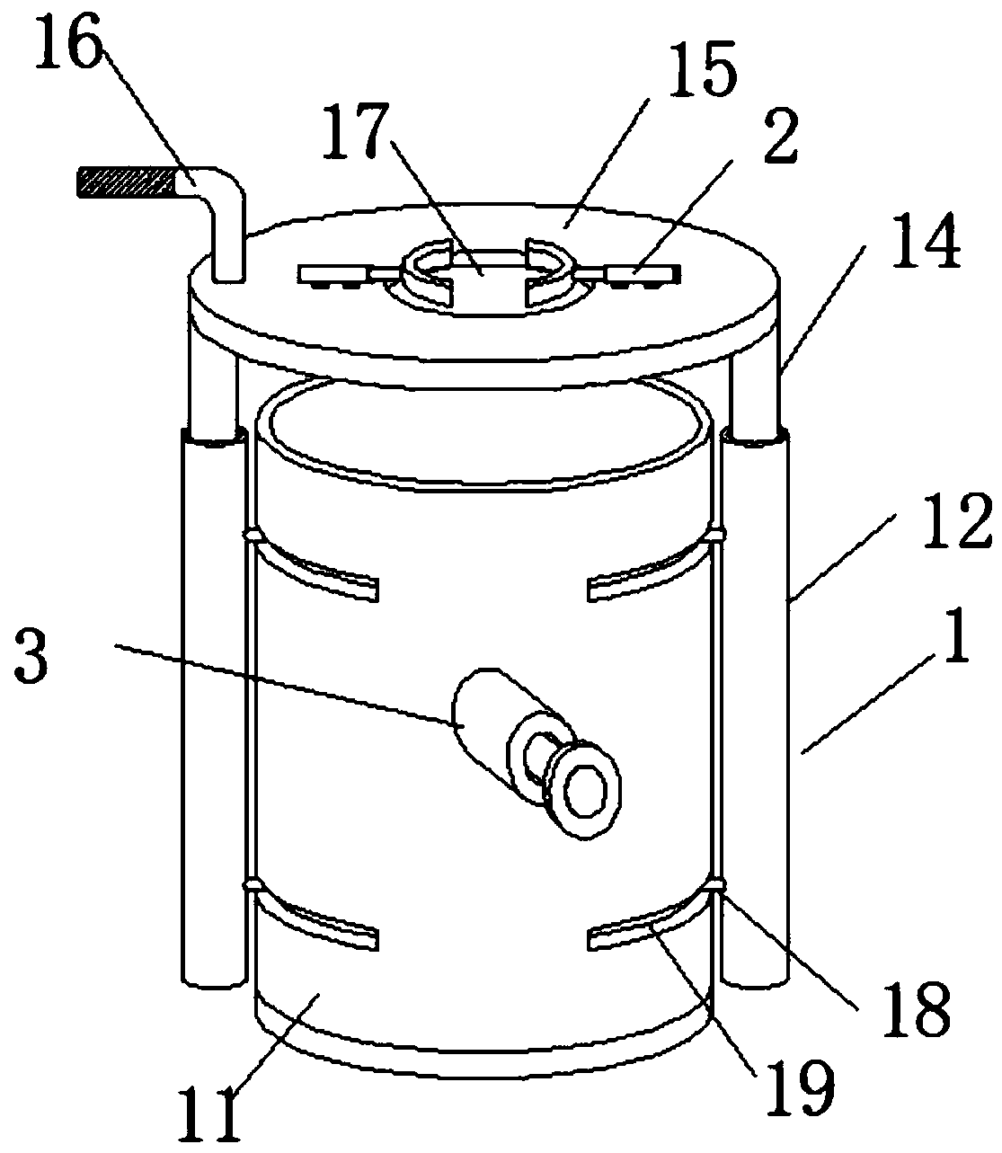 Manual cleaning device for writing brush cleaning