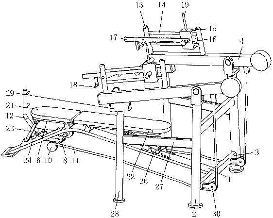 Comprehensive chest pushing machine with resistance convenient to adjust and using method thereof