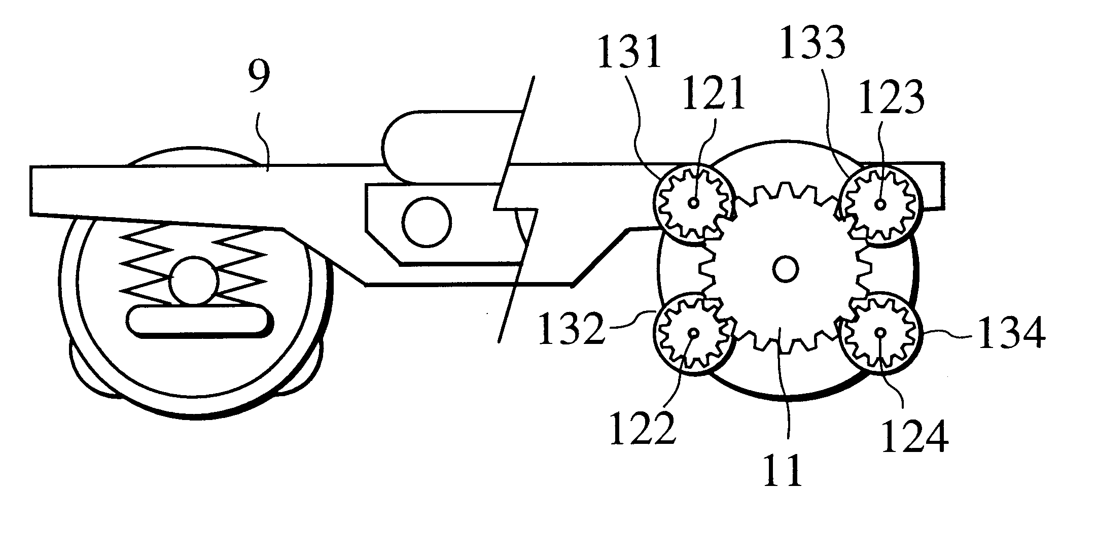 Apparatus for driving electric car by inverter-controlled motor through gear mechanism