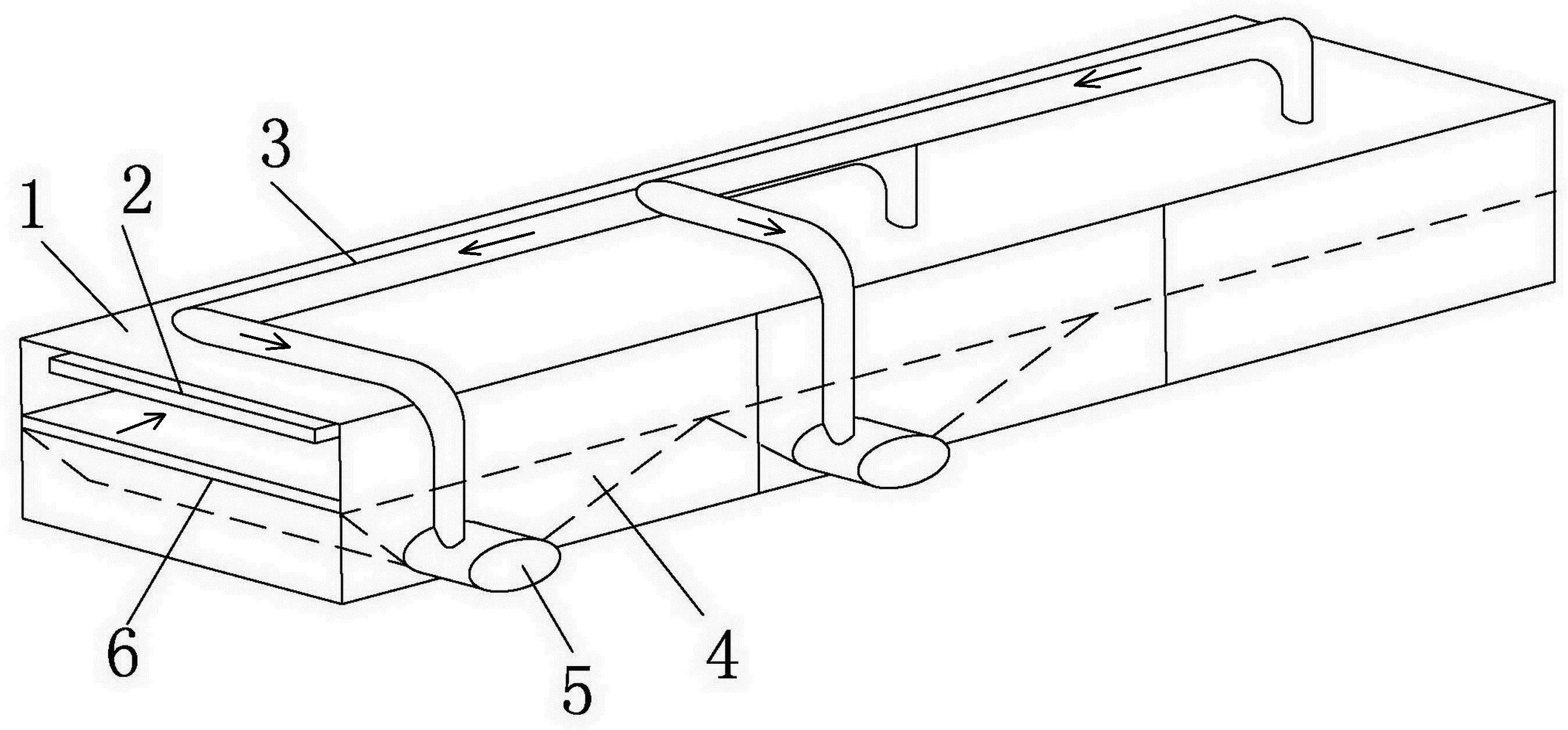 Drying device for dried fruit processing production line