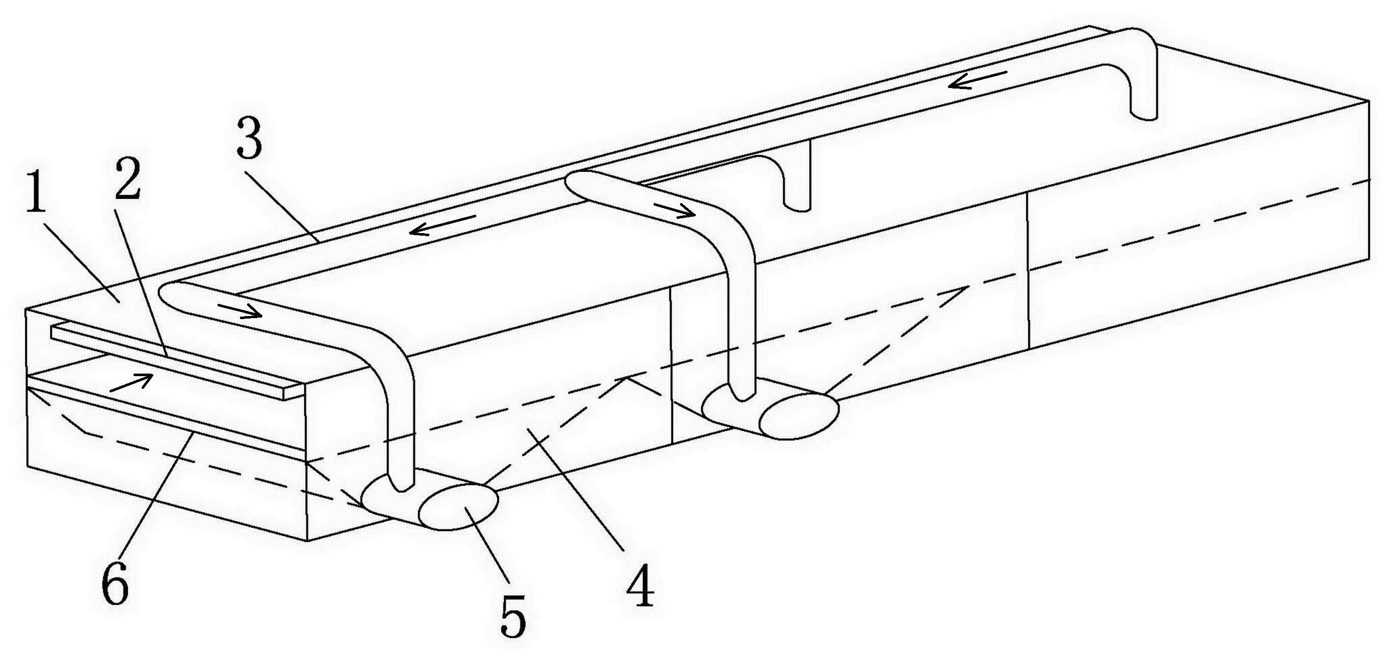 Drying device for dried fruit processing production line