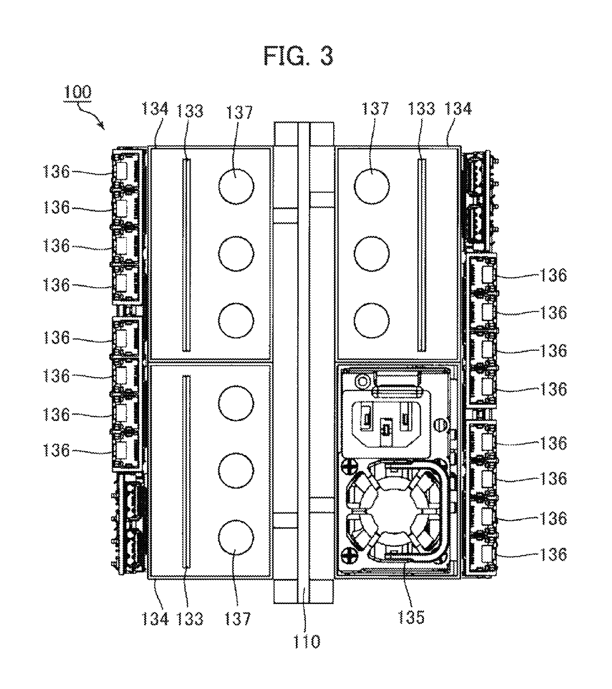 Electronic device for liquid immersion cooling and cooling system using the same