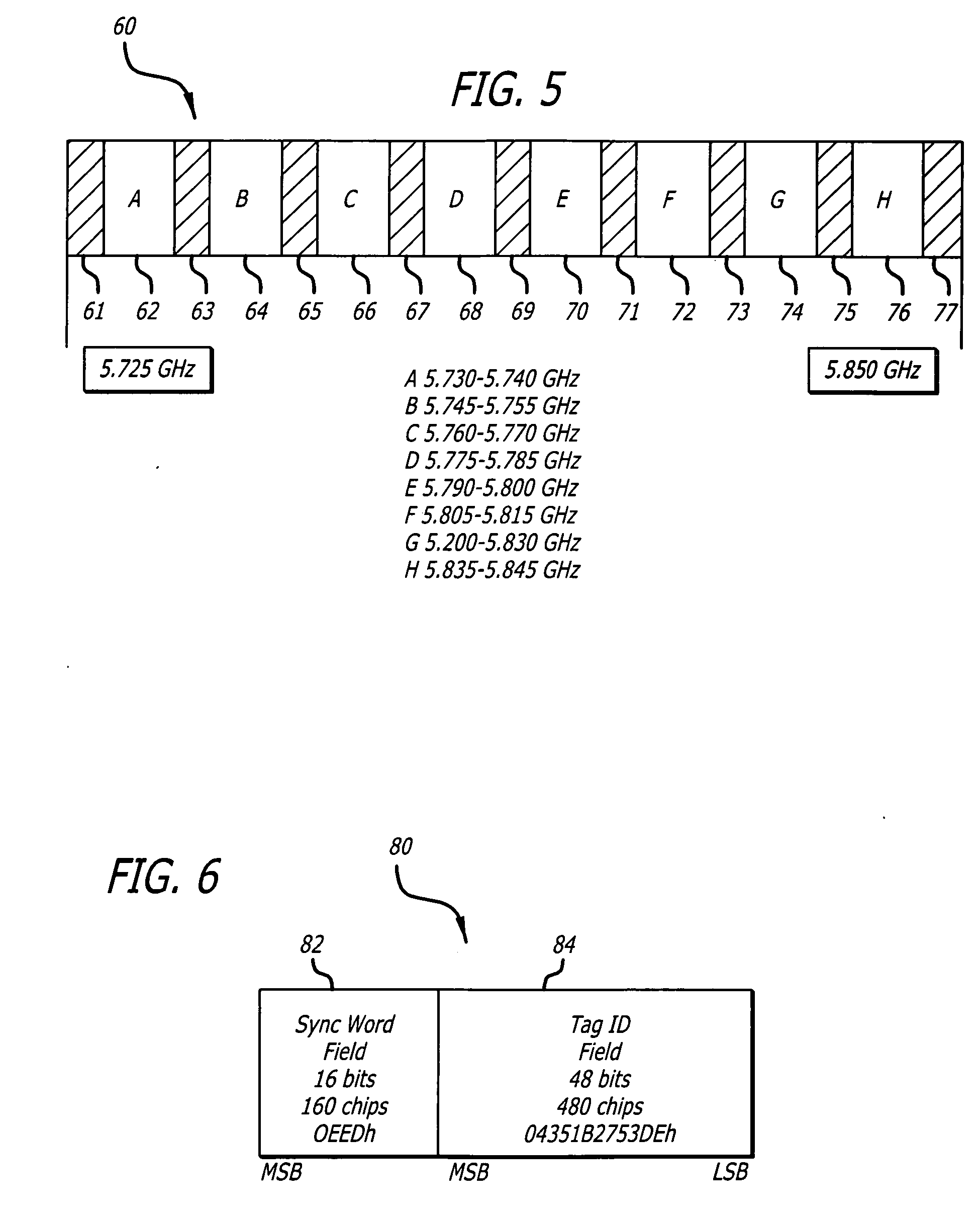 Radio frequency tags for use in a motion tracking system