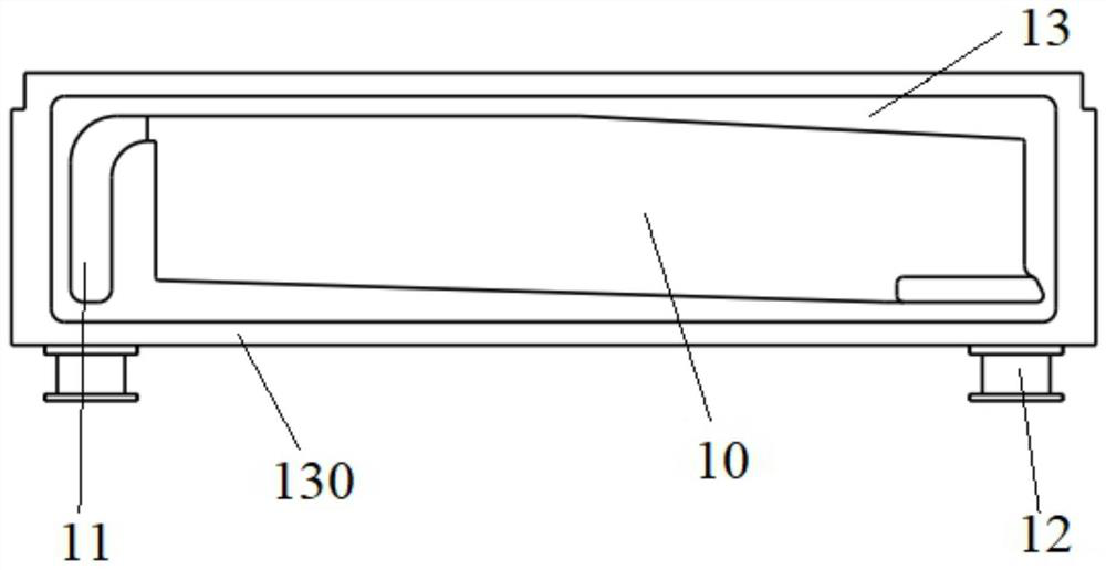 Power semiconductor module cooling device and power semiconductor module