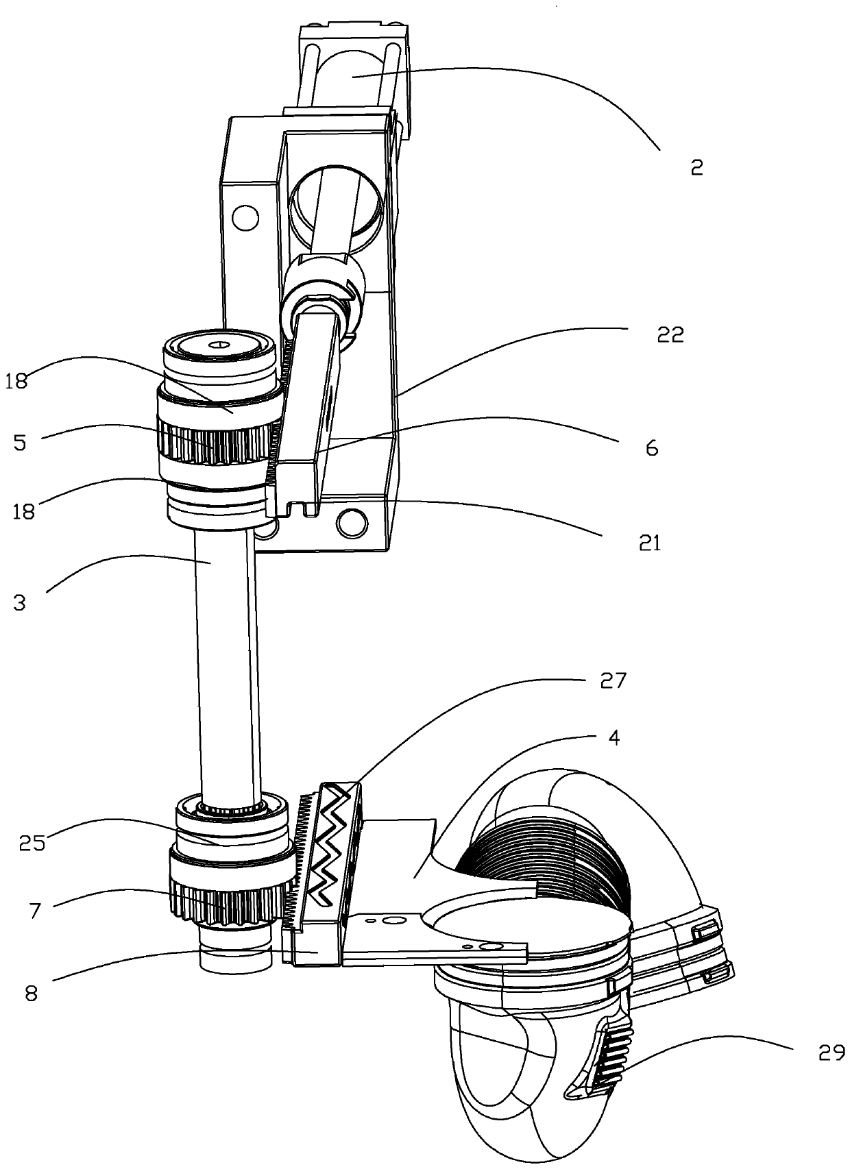 Automobile vent pipe cutting mechanism